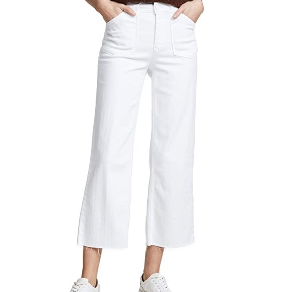 Paige Nellie Culotte Utility Pocket Raw Hem Denim - Picture 3 of 8